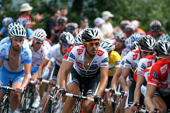 Tour de France 2008: le peloton avant l'arrivée à Saint-Etienne