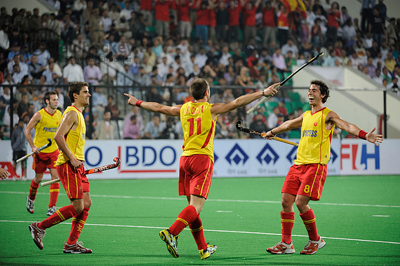 India-Spain: Paulo Amat celebrates a goal